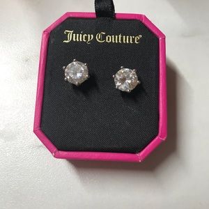 Juicy Couture Cz stud earrings